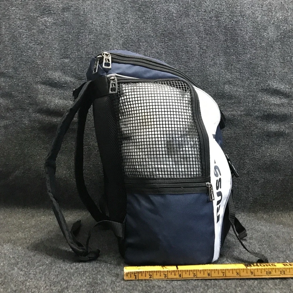 RUSSELL Athletic 116660WR-NVY Navy Blue & White Sports Backpack / Gym Swim Bag